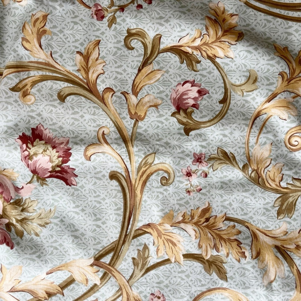 Vintage Gunne Sax Standard Pillow Sham Floral Wide Ruffle - Picture 4 of 5